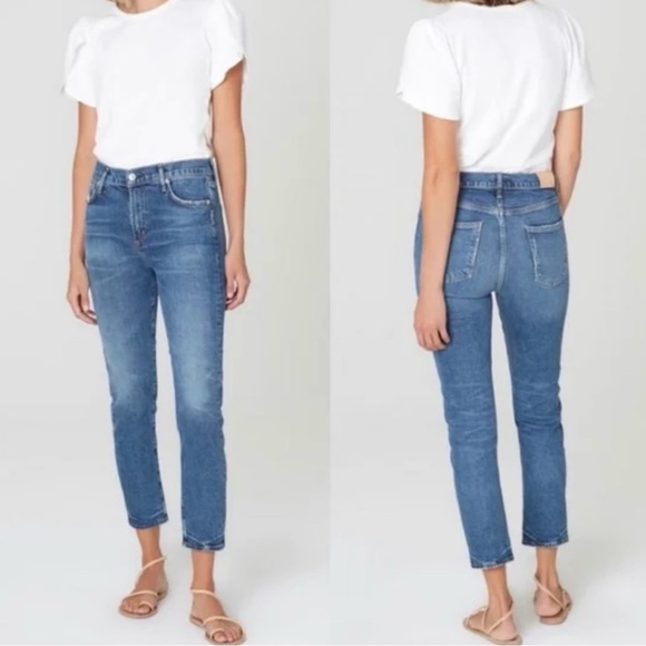Citizens Of Humanity Denim - Citizens Of Humanity Premium Vintage Harlow Ankle Mid Rise Slim Jeans Size 25